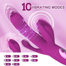 Load image into Gallery viewer, Trident 4-in-1 Heating Telescopic Swinging Tongue-licking Vibrator