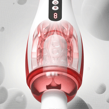 Load image into Gallery viewer, Kama 7 Adjustable Sucking Vibrating Deepthroat Blowjob Masturbator Dick Suck Toy