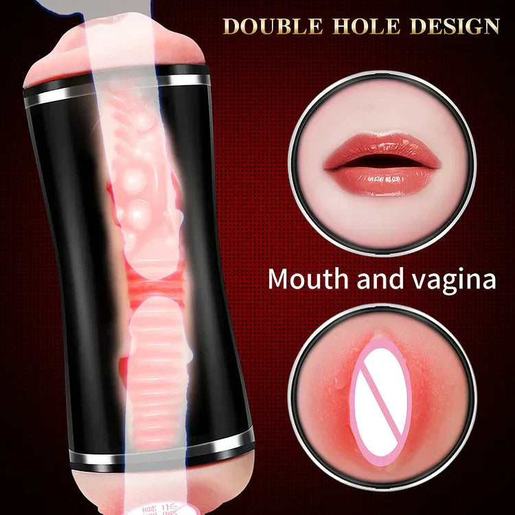 Double Head Automatic Vibration Voice Interaction Hands-free Aircraft Cup