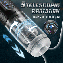 Load image into Gallery viewer, 9 Rotating &amp; Thrusting &amp; Sucking Masturbator Cup Male Men Sex Toy