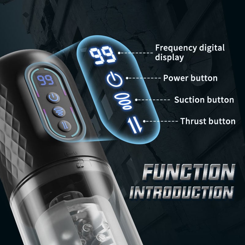 9 Rotating & Thrusting & Sucking Masturbator Cup Male Men Sex Toy