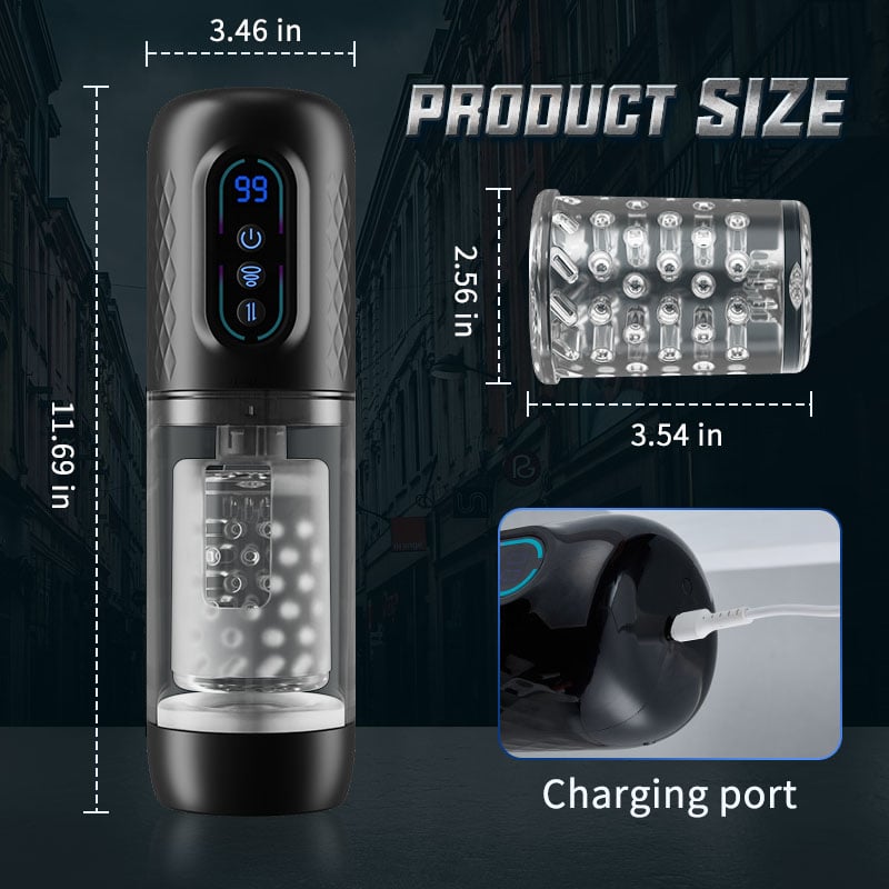 9 Rotating & Thrusting & Sucking Masturbator Cup Male Men Sex Toy