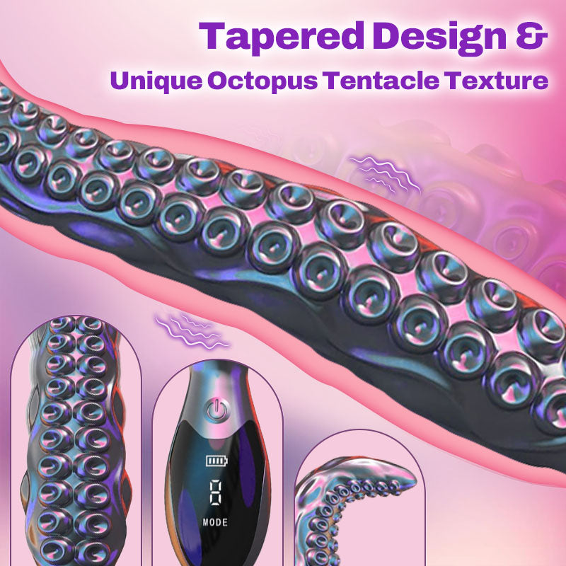 10.6" Tentacle Dildo Vibrator Sex Toys - Realistic Anal Dildo Vibrators with 9 Vibration Modes & LED Display，Sex Toy for G Spot & P Spot Stimulation，Monster Silicone Dildos Anal Plug Prostate Massager