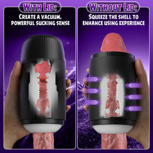 Load image into Gallery viewer, Selena - 8 Slap Tongue-Lick Male Masturbation with 2 Motors Vibration Massage Stroker