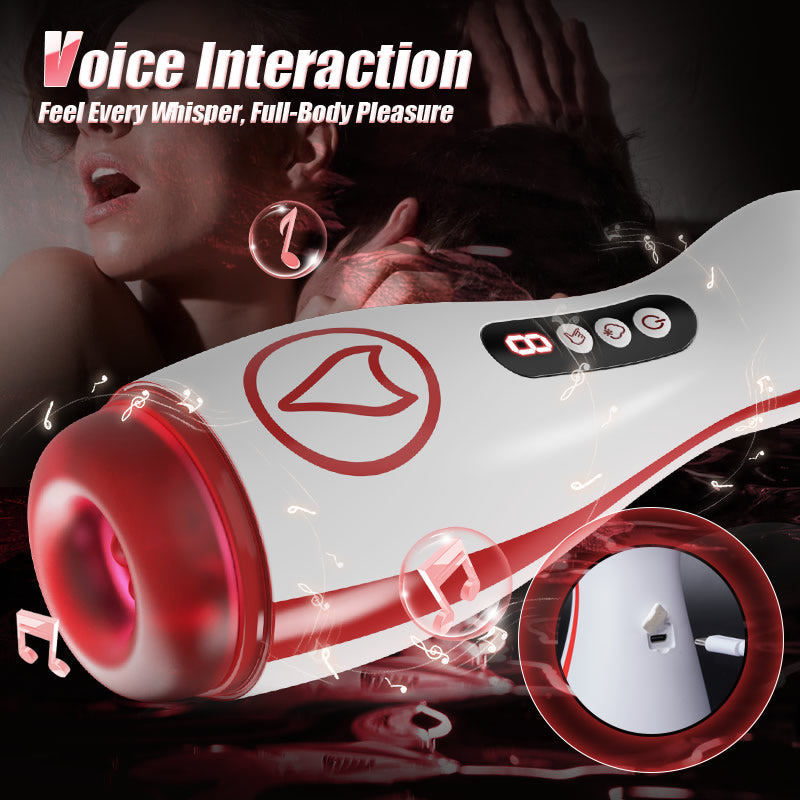 Valeria - 7 Suction Vibrations Voice Moans Masturbator Immersive Interaction Stroker
