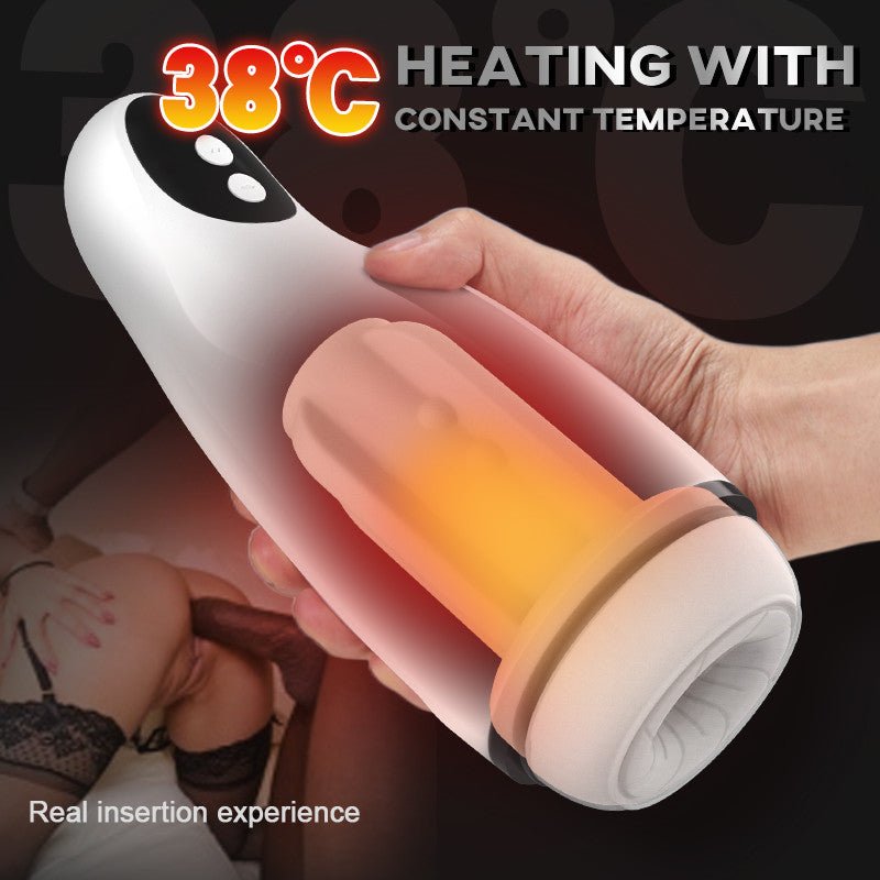3-in-1 Suction Vibrating Heated Male Masturbator