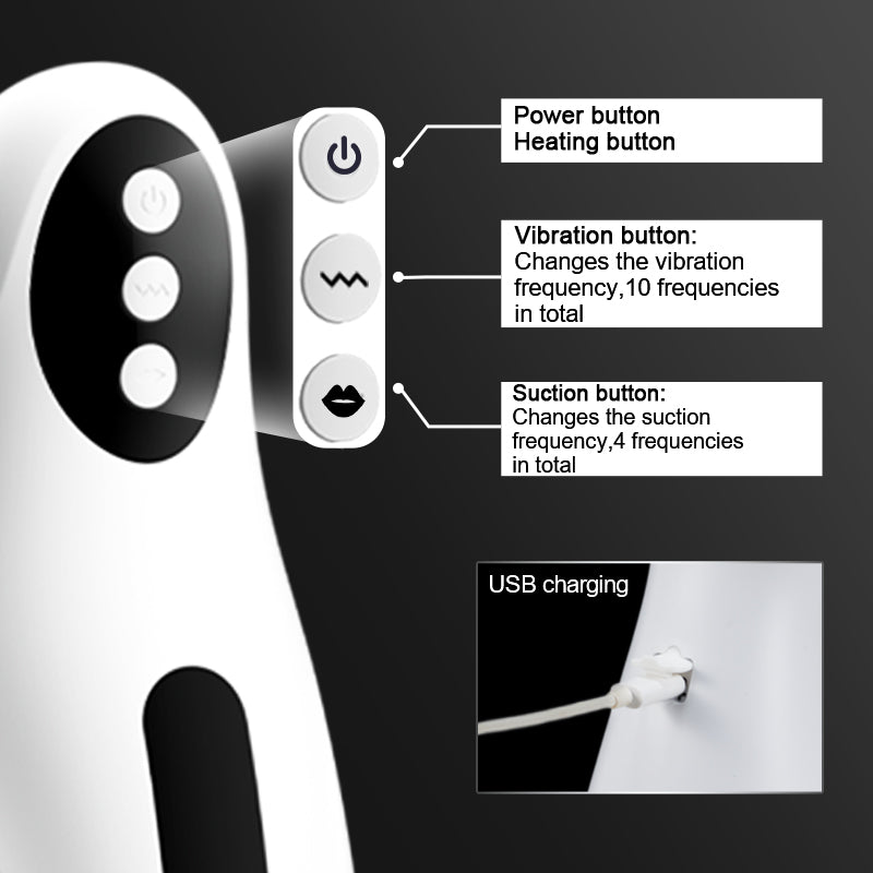 3-in-1 Suction Vibrating Heated Male Masturbator