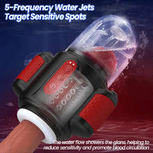 Load image into Gallery viewer, Storm Vortex - 5-Frequency Water Spray + 10-Frequency Vibration + 5-Frequency Rotation, Dual Glans Stimulation, Dual-Use