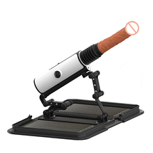 Load image into Gallery viewer, Leather Bag Female Sex Machine Masturbation Pumping Gun With Dildos