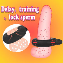 Load image into Gallery viewer, Inflate Bird Rings Ball Air Lock Penis Rings Chastity Cage