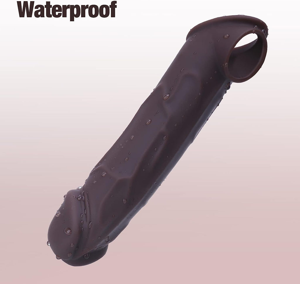 Black  Penis Sleeve Vibrating Cock Sleeve