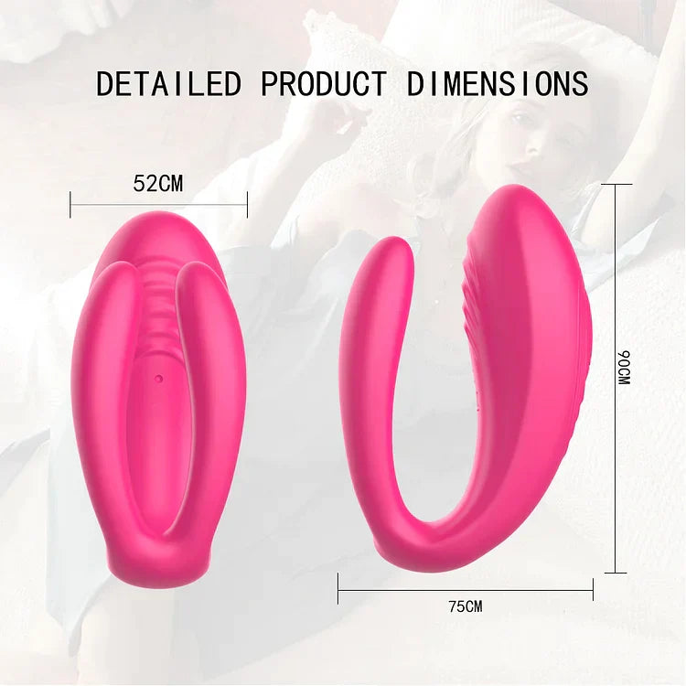 Couple Vibrator Triple Vagina Stimulator With Wireless Remote Control