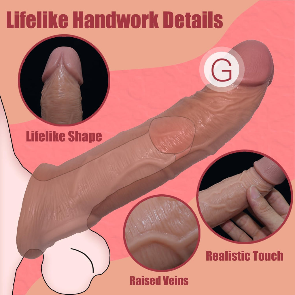 Vibrating Penis Sleeve with 10 Vibration Modes
