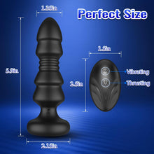 Load image into Gallery viewer, Thrusting Sex Toys Anal Plugs - APP Remote Control Vibrating Butt Plug with 12 Vibrating &amp; Thrusting Modes Prostate Massager Anal Toys, G Spot Vibrator Anal Sex Toys for Male and Female