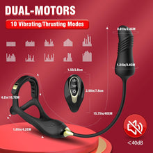 Load image into Gallery viewer, 10 Modes Prostrate Massager and one-Touch Recovery Portable Soft Silicone Easy to wear Powerful Silent and Waterproof Beautifully Packaged Man Ladies Gift Pleasure.-SIY4-5, Black-5