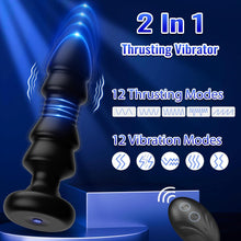 Load image into Gallery viewer, Thrusting Sex Toys Anal Plugs - APP Remote Control Vibrating Butt Plug with 12 Vibrating &amp; Thrusting Modes Prostate Massager Anal Toys, G Spot Vibrator Anal Sex Toys for Male and Female