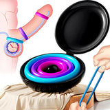 Reusable Silicone Penis Ring - Candy Colours 3 Different Sizes Penis Pump Sex Toys for Couples