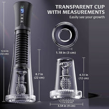 Load image into Gallery viewer, Male Masturbator Penis Pump Sex Toys for Men, 9 Vibrating Spring &amp; 5 Vacuum Suction Adult Mens Sex Toy with 2 Switchable Sleeves for Masturbation or Training, Govosaa Fleshliglt for Men Masterubaters