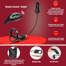 Load image into Gallery viewer, 10 Modes Prostrate Massager and one-Touch Recovery Portable Soft Silicone Easy to wear Powerful Silent and Waterproof Beautifully Packaged Man Ladies Gift Pleasure.-SIY4-5, Black-5