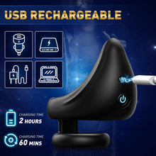 Load image into Gallery viewer, Vibrating Cock Ring Taint Vibrator Penis Ring Male Vibrator, Adult Sex Toys for Men Remote Control Perineum Stimulator Penis Vibrator, Silicone Dual Cockring Male Couple Sex Toy