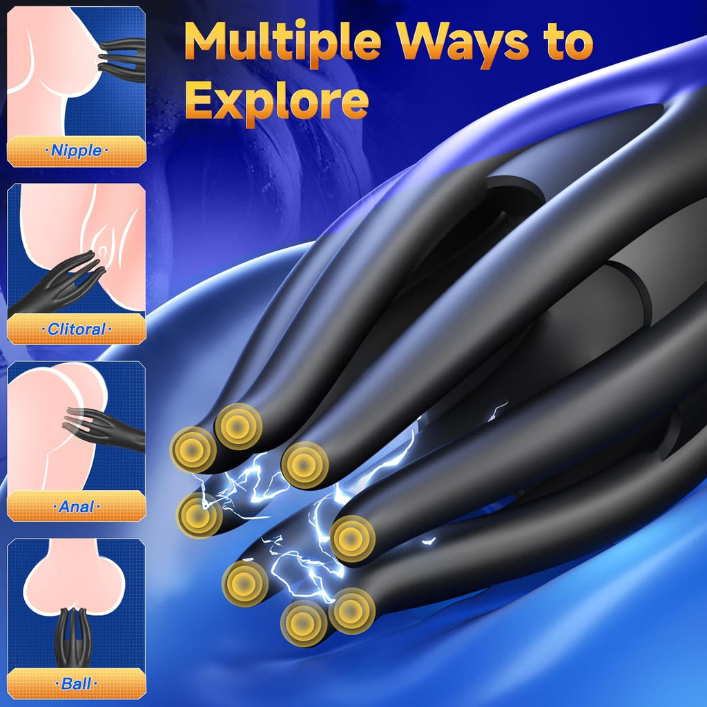 Male Masturbator Sex Toys for Men, Powerful Elongated Compact Penile 360 Training Wrap with 10 Vibrating Modes - Anal Penis Vibrator for Men