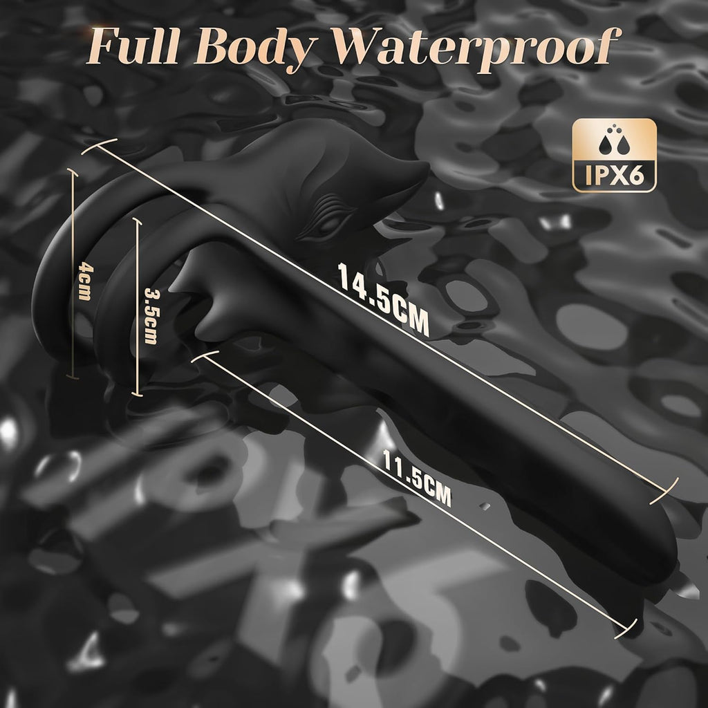 Vibrating Cock Ring, 3 in 1 Sex Toy Cockringvirbator with 10 Vibration Modes Dual Penis Ring Erection Adult Toys, Sex toyscouples for Couples Silicone Male Sex Toys for Gay Mens Couples Set Cockring