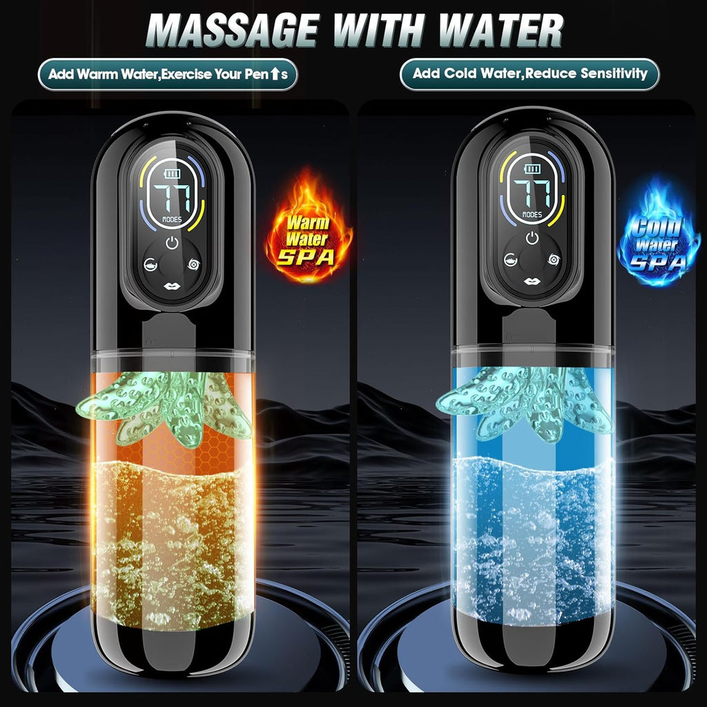 Automatic Male Masturbator Sex Toys for Men, Male Sex Toys Penis Pump with 7 Sucking & Vibrating & Thrusting & Rotating & Licking, Mens Sex Toy Adult Toys Blowjob Sex Machine Pocket Pussy Stroker