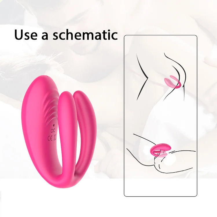 Couple Vibrator Triple Vagina Stimulator With Wireless Remote Control