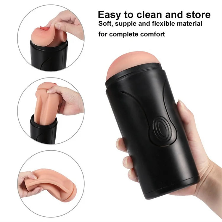 Full Automatic Airplane Cup Male Masturbator Penis Exerciser Intelligent Pronunciation Airplane Cup Sex Toy Wholesale