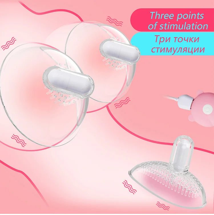 Breast And Chest Massager, Female, Yin Absorbing, Second Tidal Wave Vibrating, Masturbator, Nipple Stimulator, Adult Sex Toy